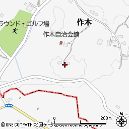 千葉県君津市作木周辺の地図