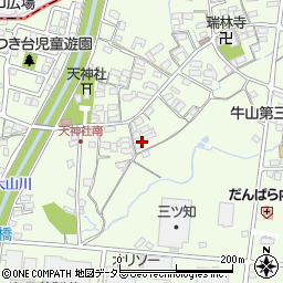 愛知県春日井市牛山町495周辺の地図