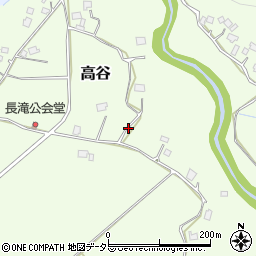 千葉県いすみ市高谷周辺の地図