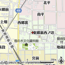 愛知県一宮市萩原町高松西郷裏134周辺の地図
