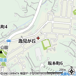 神奈川県横須賀市逸見が丘15-9周辺の地図
