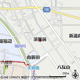 愛知県一宮市明地須賀前周辺の地図