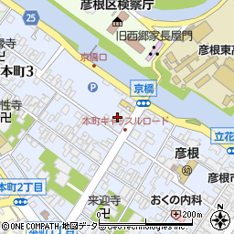 株式会社政所園　夢京橋店周辺の地図