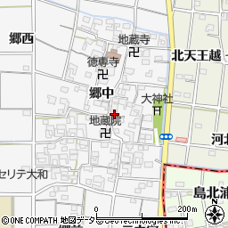 愛知県一宮市大和町於保郷中2430周辺の地図