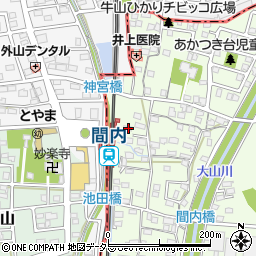 愛知県春日井市牛山町272周辺の地図