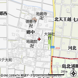 愛知県一宮市大和町於保郷中2424周辺の地図