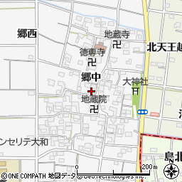 愛知県一宮市大和町於保郷中2495周辺の地図