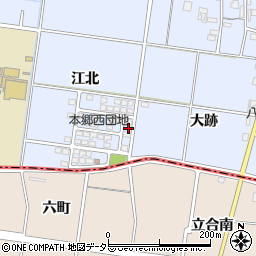 愛知県一宮市上祖父江江北72周辺の地図