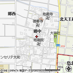 愛知県一宮市大和町於保郷中2496周辺の地図