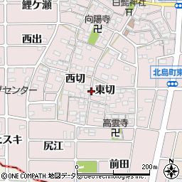 愛知県岩倉市北島町周辺の地図