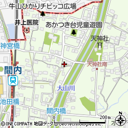 愛知県春日井市牛山町412周辺の地図