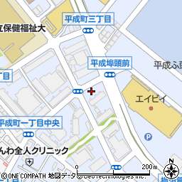 神奈川県横須賀市平成町周辺の地図