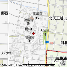 愛知県一宮市大和町於保郷中2427周辺の地図