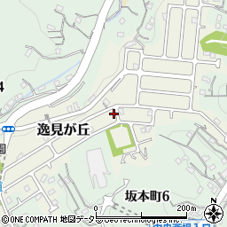 神奈川県横須賀市逸見が丘15-13周辺の地図