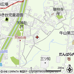 愛知県春日井市牛山町492周辺の地図