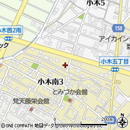 愛知県小牧市小木南3丁目20周辺の地図