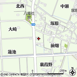 愛知県一宮市玉野前畑8周辺の地図