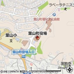 神奈川県三浦郡葉山町周辺の地図