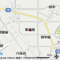 愛知県一宮市明地新道南周辺の地図