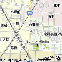 愛知県一宮市萩原町高松西郷裏170周辺の地図