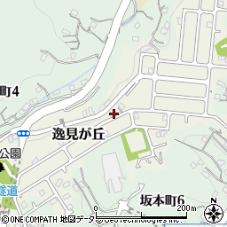 神奈川県横須賀市逸見が丘5-2周辺の地図