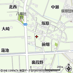 愛知県一宮市玉野前畑6周辺の地図