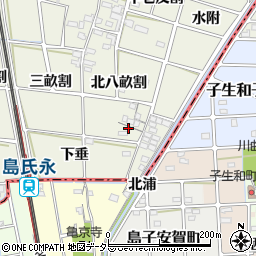 愛知県一宮市大和町氏永南八畝割周辺の地図