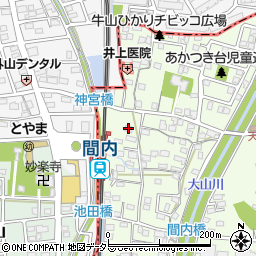 愛知県春日井市牛山町275周辺の地図