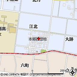 愛知県一宮市上祖父江江北68周辺の地図