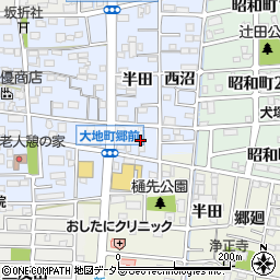 愛知県岩倉市大地町（土橋）周辺の地図