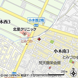 愛知県小牧市小木南3丁目229周辺の地図