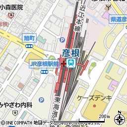 駅レンタカー彦根営業所周辺の地図