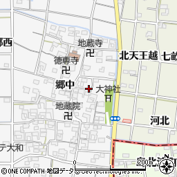 愛知県一宮市大和町於保郷中2425周辺の地図
