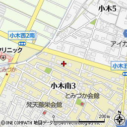 愛知県小牧市小木南3丁目13周辺の地図