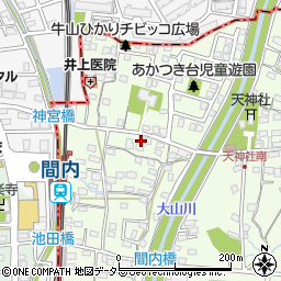 愛知県春日井市牛山町314周辺の地図