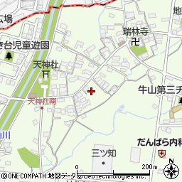 愛知県春日井市牛山町481-4周辺の地図