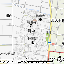 愛知県一宮市大和町於保郷中2493周辺の地図