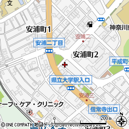 ニックハイム横須賀中央第２周辺の地図