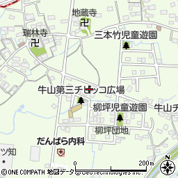 愛知県春日井市牛山町1309-1周辺の地図