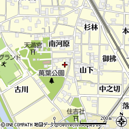 愛知県一宮市萩原町戸苅周辺の地図