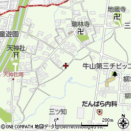 愛知県春日井市牛山町477周辺の地図