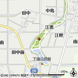 阿古井池公園トイレ周辺の地図