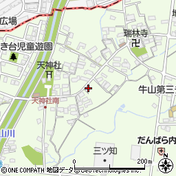 愛知県春日井市牛山町463-2周辺の地図