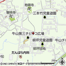 愛知県春日井市牛山町1310-1周辺の地図