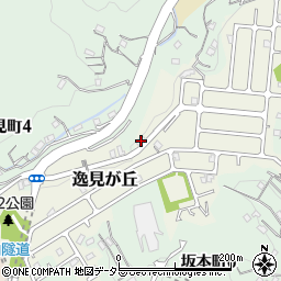 神奈川県横須賀市逸見が丘2-1周辺の地図