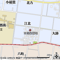 愛知県一宮市上祖父江江北59周辺の地図