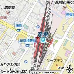 セブンイレブンハートインＪＲ彦根駅北口店周辺の地図