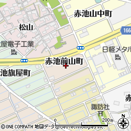 愛知県稲沢市赤池前山町周辺の地図