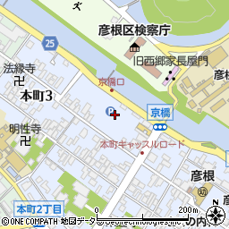 京橋口駐車場周辺の地図