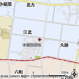 愛知県一宮市上祖父江江北52周辺の地図